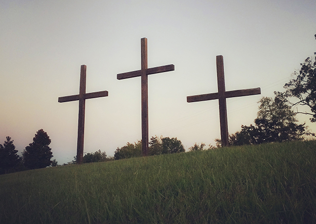 Three crosses