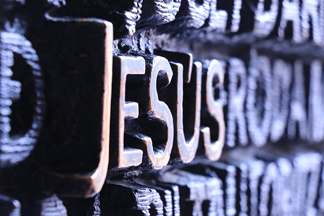 Jesus block letters